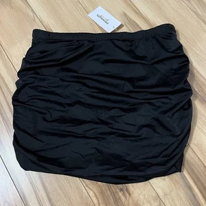 Nuevo con etiquetas Trajes de baño para todos Falda de natación para mujer Talla 18 Negro liso Acanalado Calzoncillo adjunto - Imagen 1 de 6