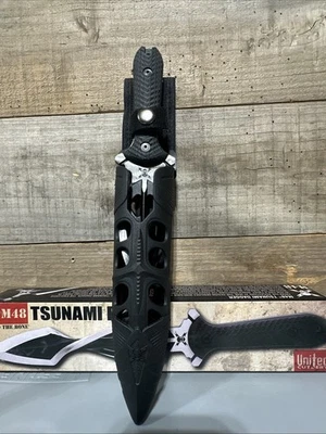 M48 Tsunami Twisted Dagger Fixed Blade Combat Knife 5mm Full Tang UC3437 12.40" - Image 1 of 3