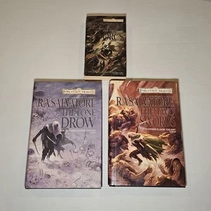 RA Salvatore The Hunters Blade Trilogy Complete 3 Book Set HC, True 1st Editions - Imagen 1 de 5