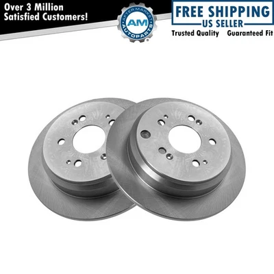 Juego de rotores de freno traseros sólidos para Honda Odyssey 2005-2010 Foto 1 de 4