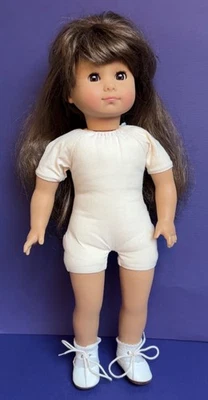 Винтажная кукла Gotz Nora 17 дюймов мягкое тело коричневые парики волосы сон глаза Западная Германия - Изображение 1 из 4