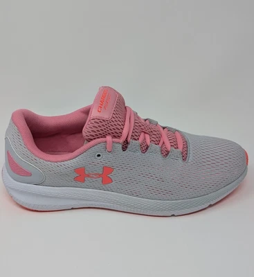 Under Armour Charged Pursuit 2 Mujer Gris Rosa Zapatos para Correr Tenis Talla 10 Foto 1 de 4