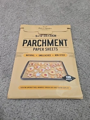 125 hojas de papel pergamino de 9x13 pulgadas de Baker's Signature | Pergamino Bak... Foto 1 de 2
