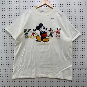 VTG 90s Disney Mickey Mouse Shirt Mens Large White Single Stitch 24x28 - Picture 1 of 22