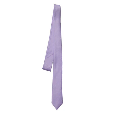 Corbata para hombre súper estrecha color lavanda (ancho 1,5 pulgadas largo 58 pulgadas) Foto 1 de 4