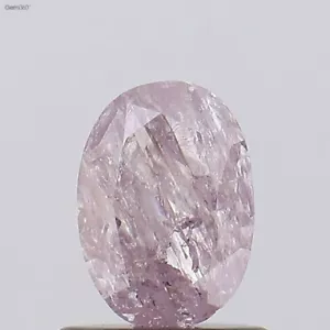 Diamante suelto extraído de tierra natural rosa pardusco elegante ovalado de 0,73 quilates certificado por GIA - Imagen 1 de 4
