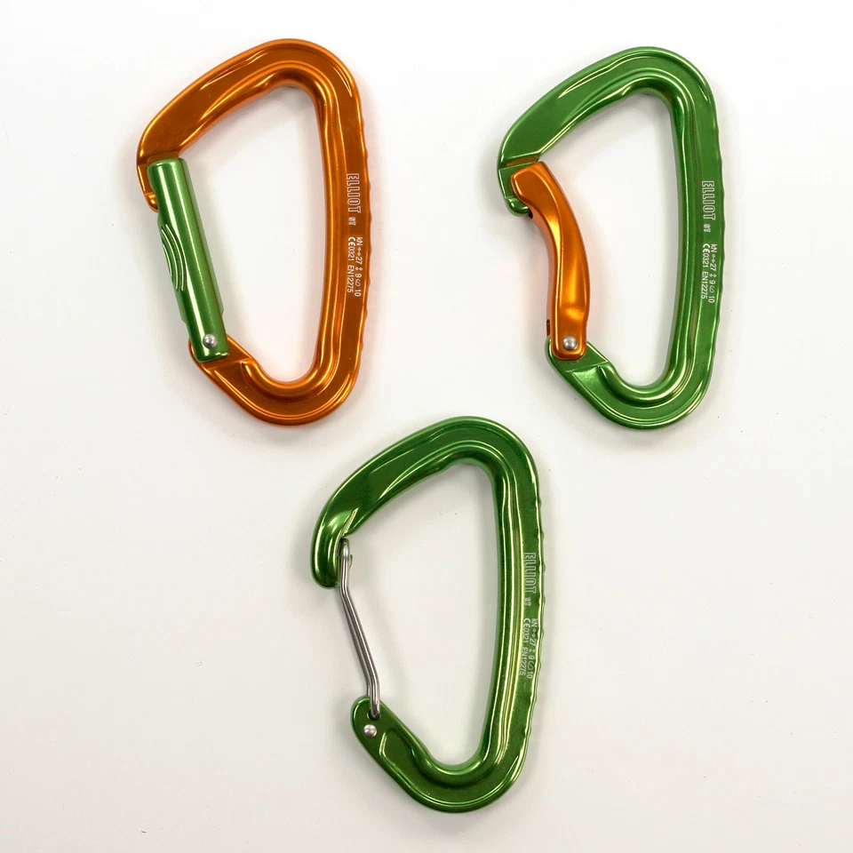 Elliot Karabinerhaken "SILVER", 27 kN, Kletter Karabiner - Varianten zur Wahl