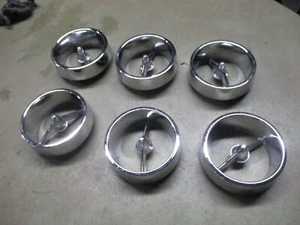 DELCO 1963 63 CHEVY IMPALA 409 BACK UP LIGHT LAMP CHROME BEZEL GM 5954187 SET - Picture 1 of 2