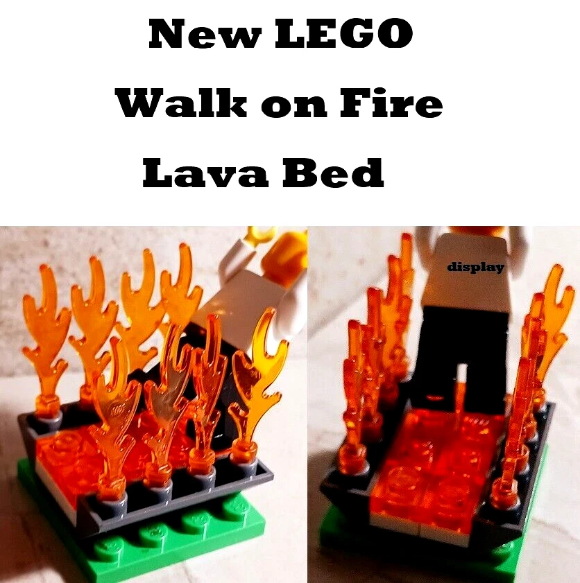 Nuevo LEGO Cama de Lava Llamas de Fuego CAMINAR EN LLAMAS Propuesta Idea Forever LOVE Volcano Foto 1 de 1
