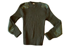Vintage Army Military Marine Wool Wool Sz 46 2247 Green Perfect Knitting Mills