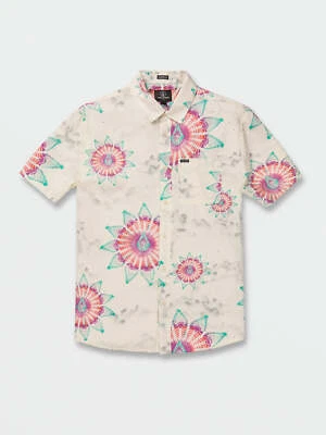 VOLCOM Men's S/S Button Shirt STAR SHIELDS - Coconut - Small - NWT - Image 1 of 3