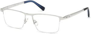 Harley Davidson HD0787 010 Silver Semi Rimless Metal Eyeglasses Frame 55-17-145 - Picture 1 of 3