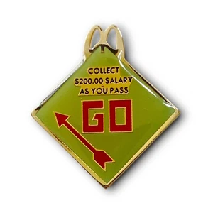Prendedor McDonald’s Coleccionar $200 Pass Go 1988 Monopoly Juego Pieza Pin Solapa Metal - Imagen 1 de 4