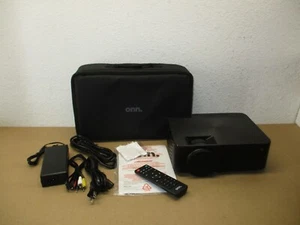 Onn. 720p LCD Home Theater Projector with up to 150" Projection Size, Black - Picture 1 of 10