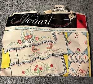 Vogart Pillow Case Designs. Vintage. Mid Century. - Picture 1 of 7