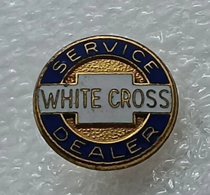 Chevrolet White Cross Service Dealer Pin - Picture 1 of 2