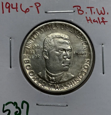 1946 50c Booker T. Washington Commemorative Half Dollar Cover