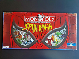 Monopoly 2002 SPIDERMAN Collectors Edition Board Game COMPLETE Marvel