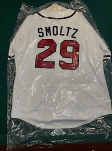 MLB John Smoltz Autographed Atlanta White Baseball Jersey PSA DNA B34698 Size XL - Picture 1 of 20