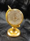 Vintage Quartz Gold Spinning Globe Mini-Clock