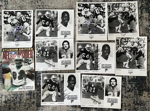 LOTE de los Miami Dolphins de colección programa de juegos diciembre 2000 y fotos autografiadas - Imagen 1 de 7