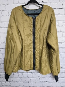 Wiggy's Lamilite Down Jacket Large Brown Quilted Liner Coat USA Made Rare VTG - Picture 1 of 14