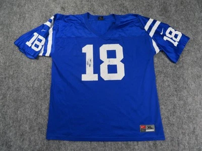 Camiseta para hombre Indianapolis Colts XL azul PAYTON Manning #18 vintage Nike años 90 NFL Foto 1 de 4