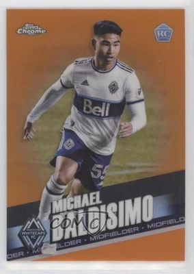 2022 Topps Chrome MLS Orange Refractor /25 Michael Baldisimo #196 Rookie RC - Image 1 of 2