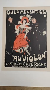 Original Maitres de L'Affiche Plate 103 Cafe' Riche by Grun Poster 11.5 x 15.5" - Picture 1 of 15