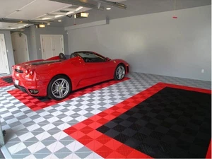 BIG RIBBED GARAGE FLOORING - BLACK - Picture 1 of 9