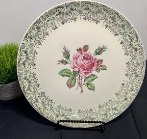 Raro Plato de Cena Vintage Canonsburg Simplicity The Hallmark Rosa Oro 22K - Imagen 1 de 5