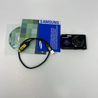 Cámara digital Samsung PL170 16,1 MP 5x zoom óptico doble pantalla LCD probada selfie Foto 1 de 4