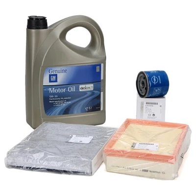 ORIGINAL Opel Filterset 4-tlg. + 5L 5W30 DEXOS1 Gen3 Motoröl MOKKA / MOKKA X 1.4 - Bild 1 von 4
