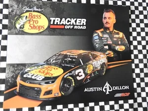 Austin Dillon #3 Bass Pro Shops / Tracker Boats RCR Cup Series NASCAR Fan Card - Picture 1 of 1