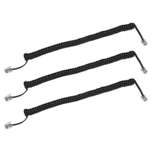 3pcs Telephone Cords Phone Cord Phone Cable Coiled Telephone Handset Cord - Zdjęcie 1 z 12