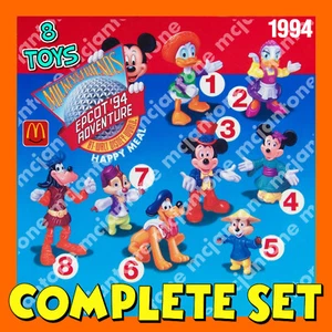 MIP SET 8 McDonald's 1994 EPCOT ADVENTURE Figura Disney País Extranjero - Imagen 1 de 4