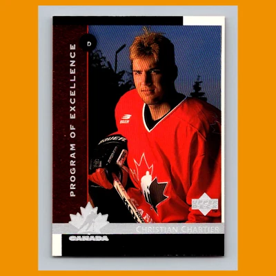 Christian Chartier Rookie #402 1997 Upper Deck Canada Hockey Card NHL NM - Image 1 of 3