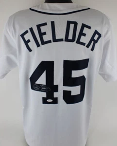 Cecil Fielder Signed Autographed Detroit Tigers Custom XL Jersey (JSA COA) - Picture 1 of 5