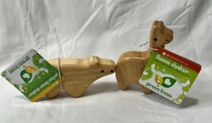 Green Tones Llama and Polar Bear Musical Shaker - Baby Rattle Toy - NWT