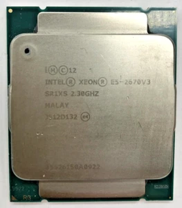 INTEL XEON E5-2670V3 SR1XS - 12x 2,30 GHz - CPU serveur - Socket LGA2011 #1323 - Photo 1/2