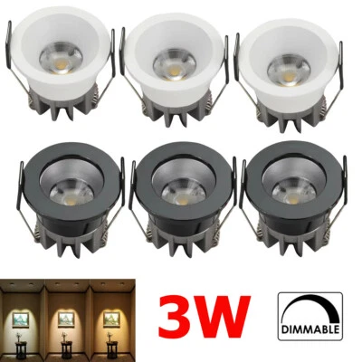3W LED COB Downlight With Driver Recessed Ceiling Spot Warm White Lamps 220V - Image 1 of 4