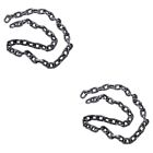  2 PCS Simulation Big Iron Chain Pp Zombie Cosplay Prison Props
