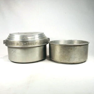 Juego de cocina de campamento SIGG TOURIST vintage usado de 3 piezas - Imagen 1 de 13