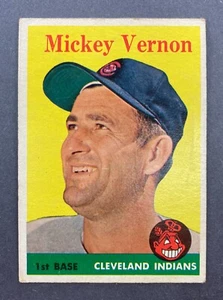 1958 Topps #233 Mickey Vernon (Cleveland Indians)    (A) - Picture 1 of 2