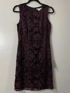 RAMPAGE Vintage Y2K Velvet Sleeveless Mini Dress Size 5 Small Burgundy NEW 90s - Picture 1 of 10