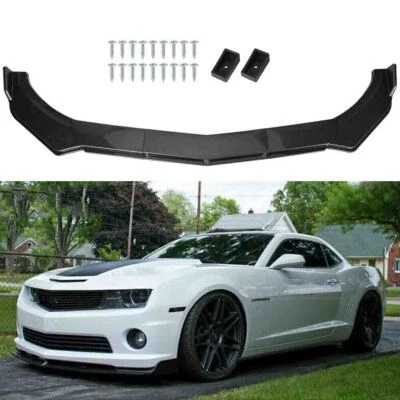 Front Bumper Lip Splitter Diffuser Carbon Fiber For Chevrolet Camaro LT SS RS US Foto 1 de 4