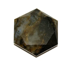 Labradorite Star of David Metaphysical Healing Tool - Hexagon Design - Picture 1 of 1