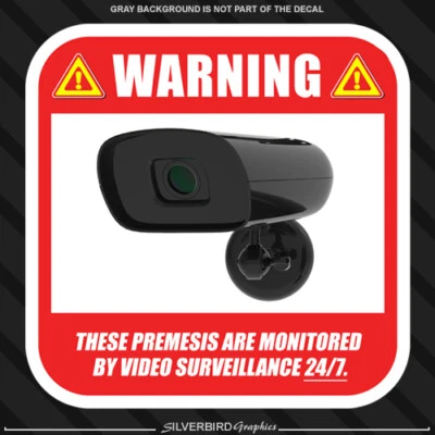 Security Camera Surveillance Stickers CCTV 3.5in Video Warning Decal Notice - Image 1 of 3