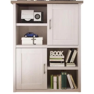 Highboard Landhaus weiß Kommode Aufbewahrungsregal Jugendzimmer Anrichte Schrank - Bild 1 von 5