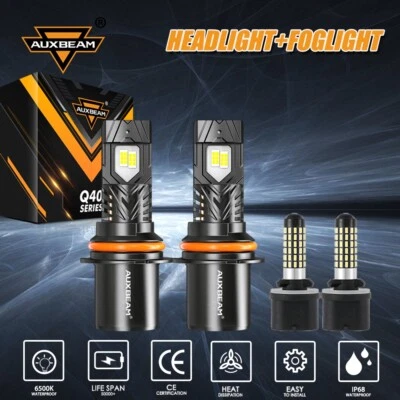 For Ford Mustang 1994-2004 9007+880 LED Headlight High Low Fog Light Bulbs Combo - Image 1 of 4